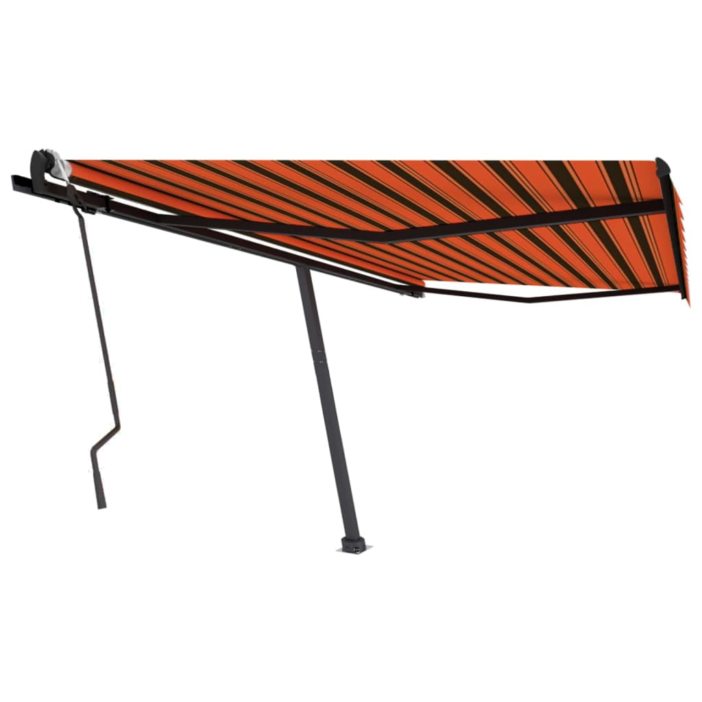 Vidaxl Luifel løsrevet manuelt udvider 400x300 cm orange brun