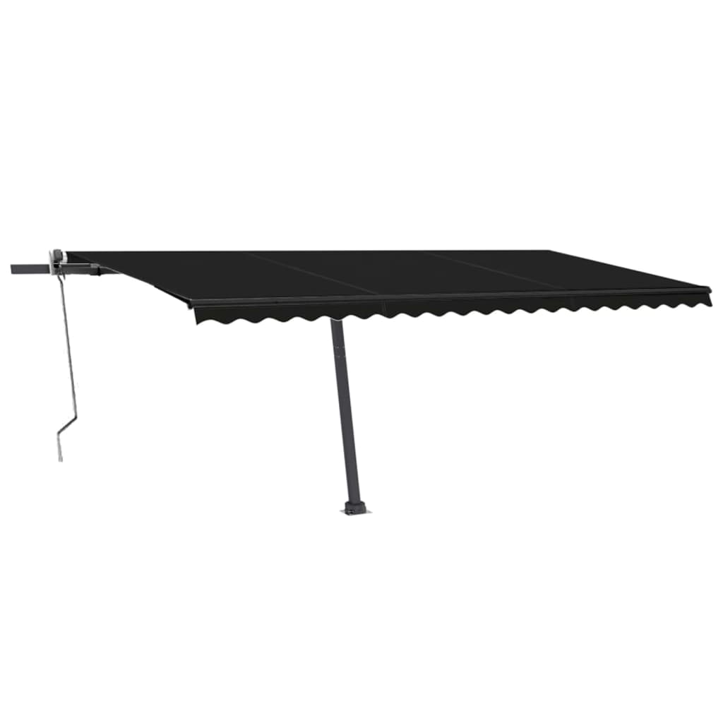 Vidaxl Luifel Automatisk med LED og vindsensor 500x300 cm Anthracite