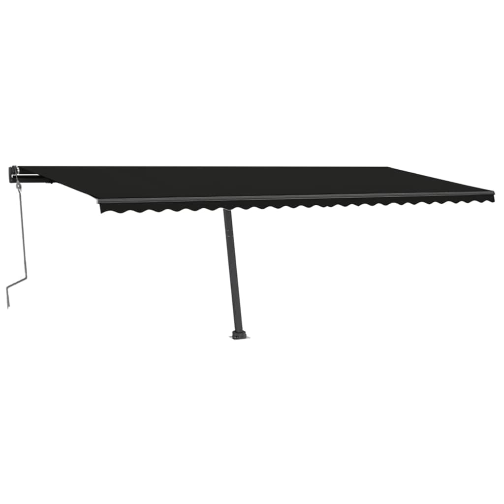 Vidaxl Luifel manuelt kan udvides med LED 600x300 cm anthracitfarve