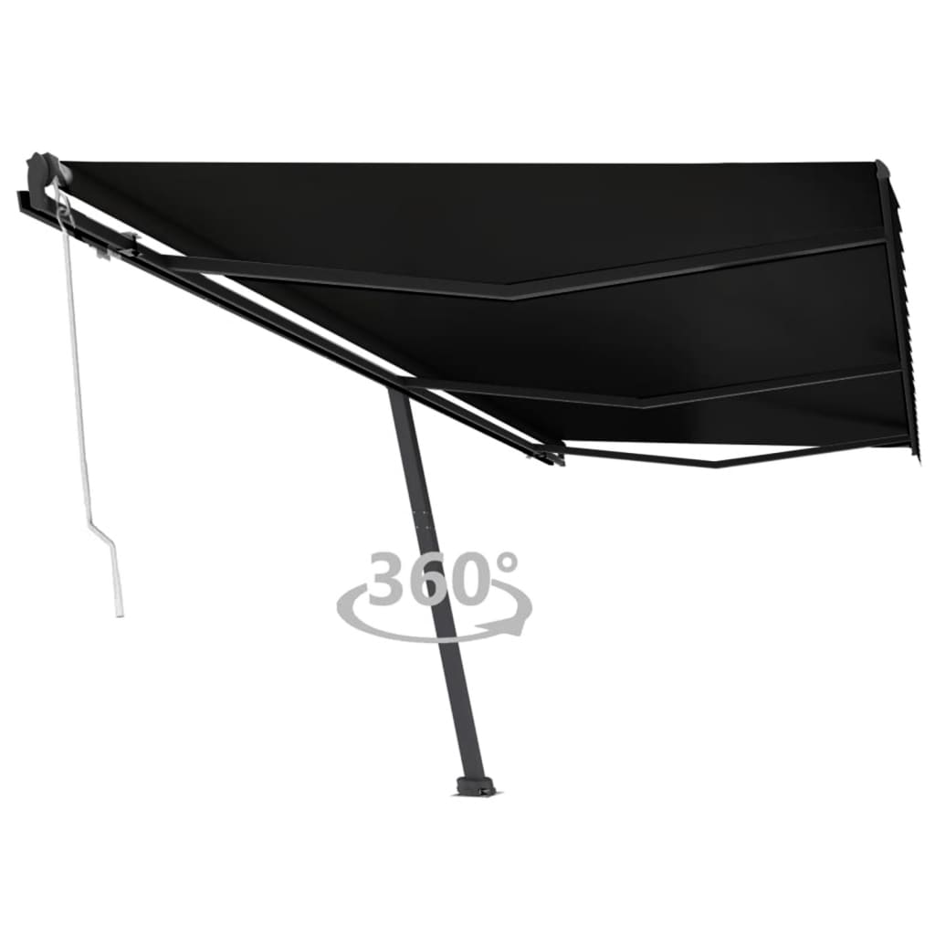 Vidaxl Laifel fritstående automatisk 600x300 cm antracit -farvet