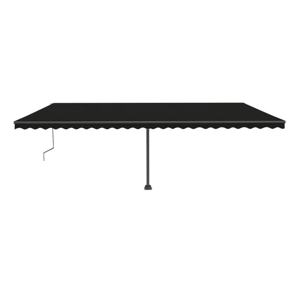 Vidaxl Luifel Automatisk med LED og vindsensor 600x300 cm Anthracite
