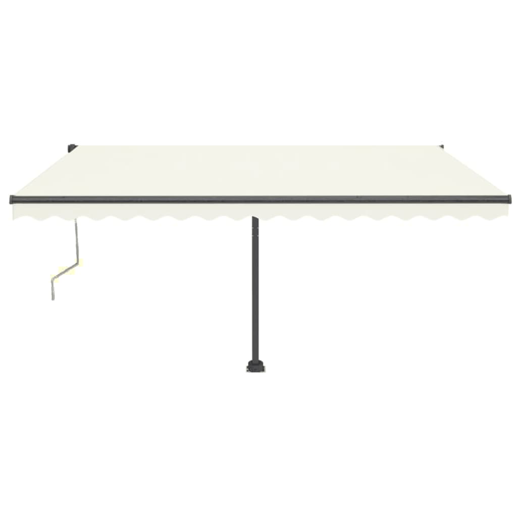 Vidaxl Luifel Automatisk med LED og vindsensor 400x350 cm cremefarve