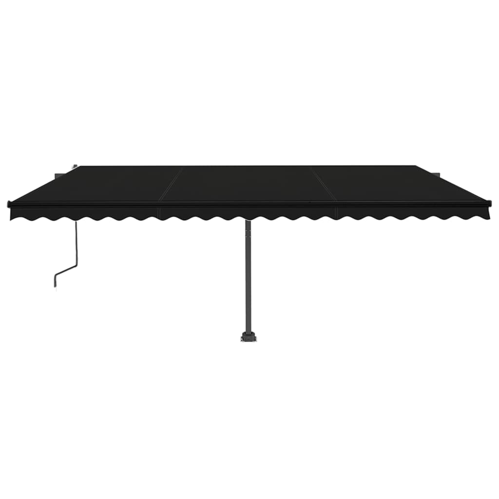 Vidaxl Luifel Frit -stående automatisk 500x350 cm antracit -farvet