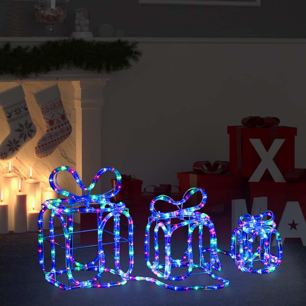Vidaxl Julebelysningsgavebokse 180 LED'er inde og udenfor