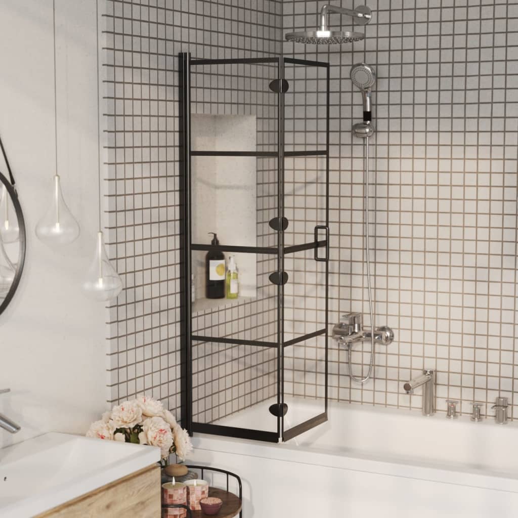 Vidaxl bruser kabinet sammenfoldelig 80x140 cm sort