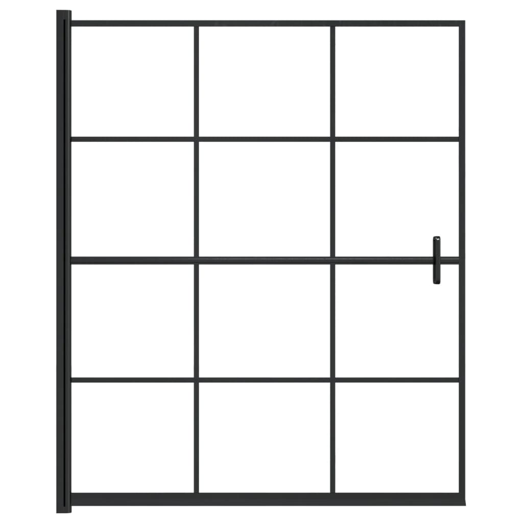 Vidaxl brusevæg 116x140 cm ESG sort