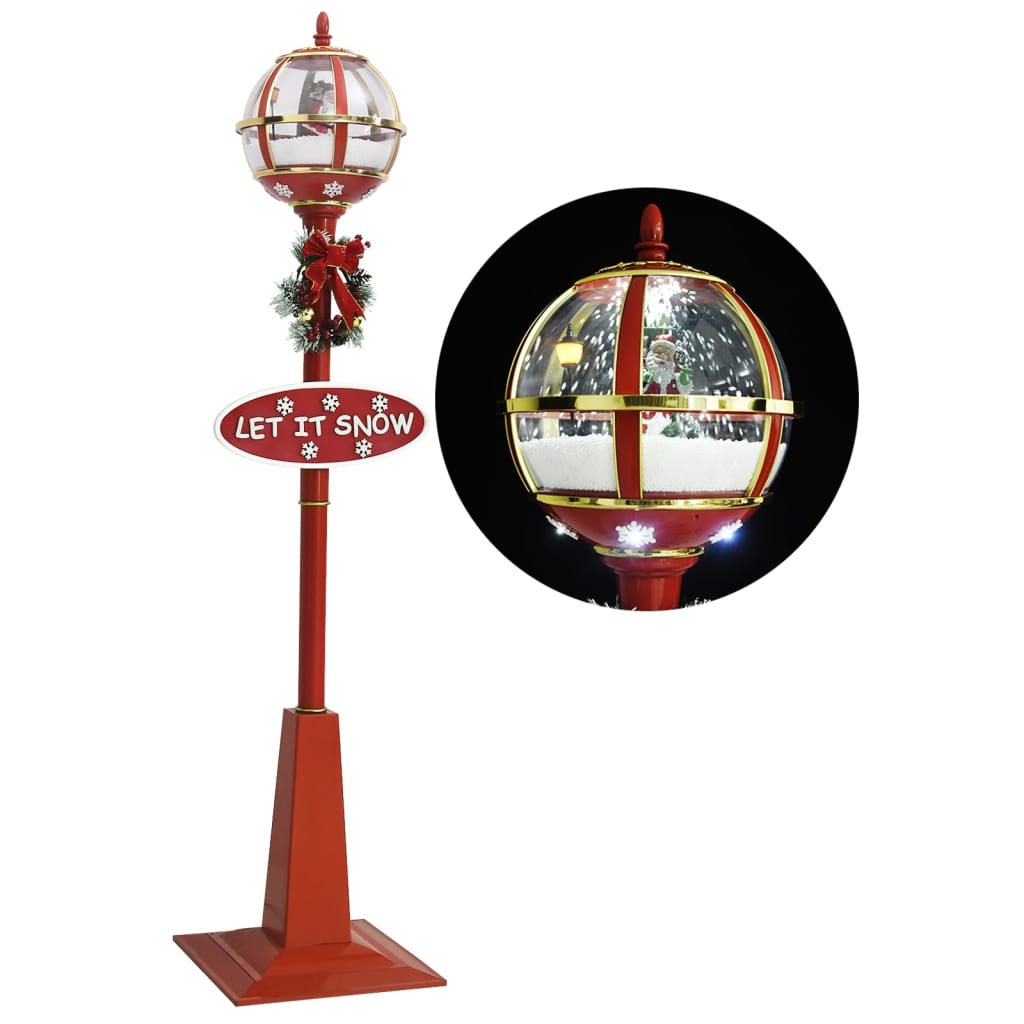 Vidaxl Straat Lamp med julemanden førte 175 cm