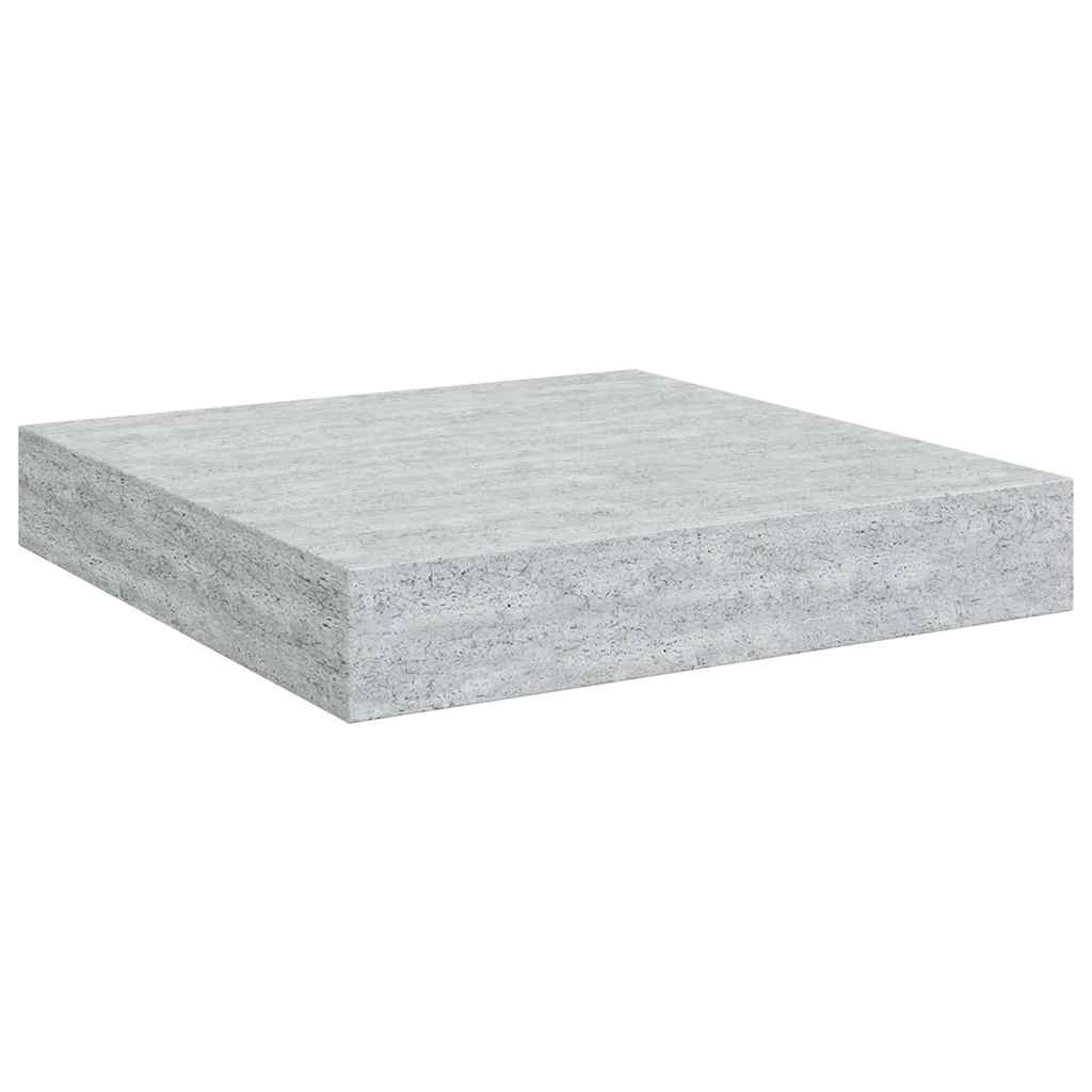 Vidaxl wandschap zwevend 23x23,5x3,8 cm mdf betongrijs