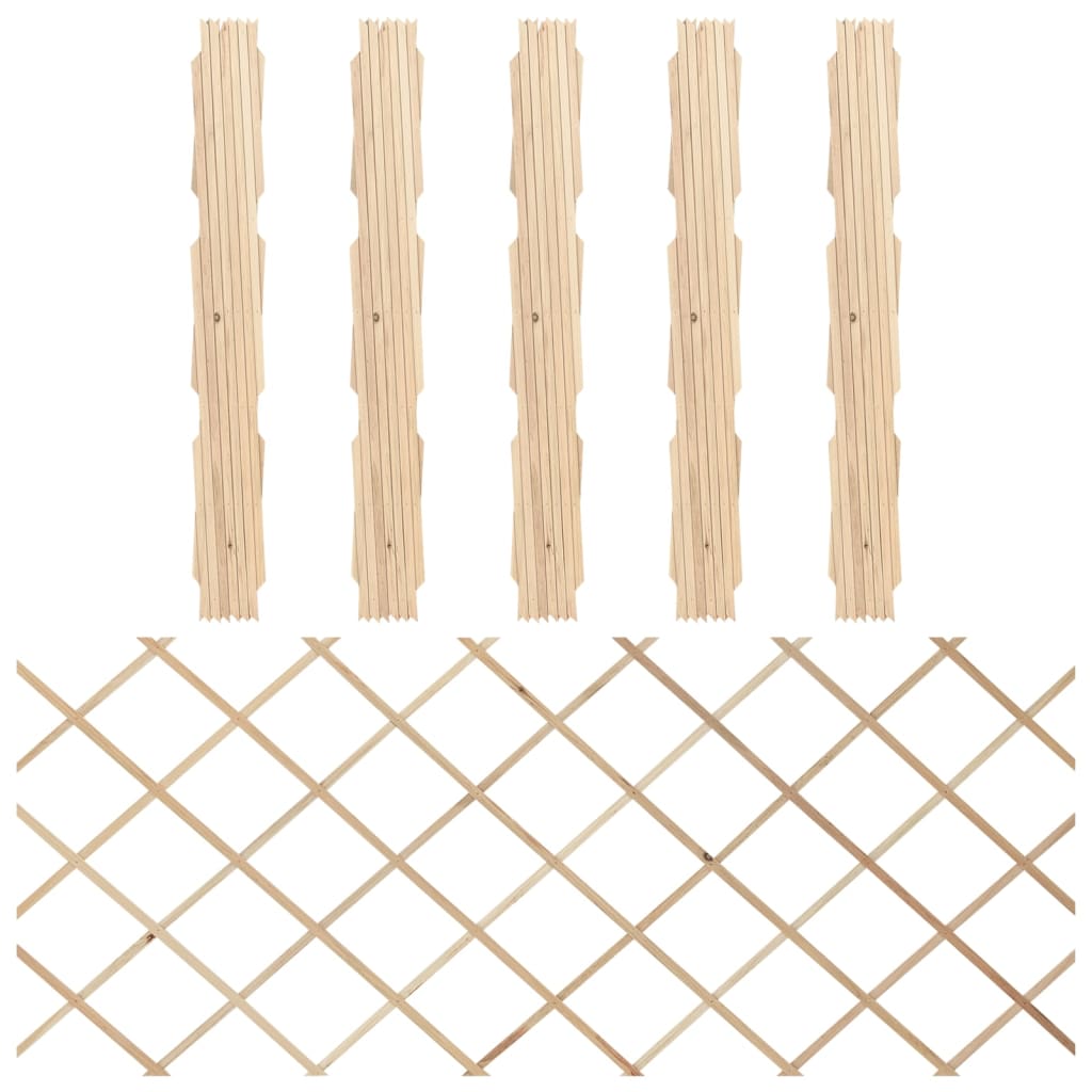 Vidaxl Garden Slat fungerer 5 ST 180x80 cm Solid Pinewood
