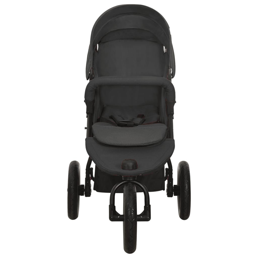 Vidaxl PRAM stål antracit -farvet