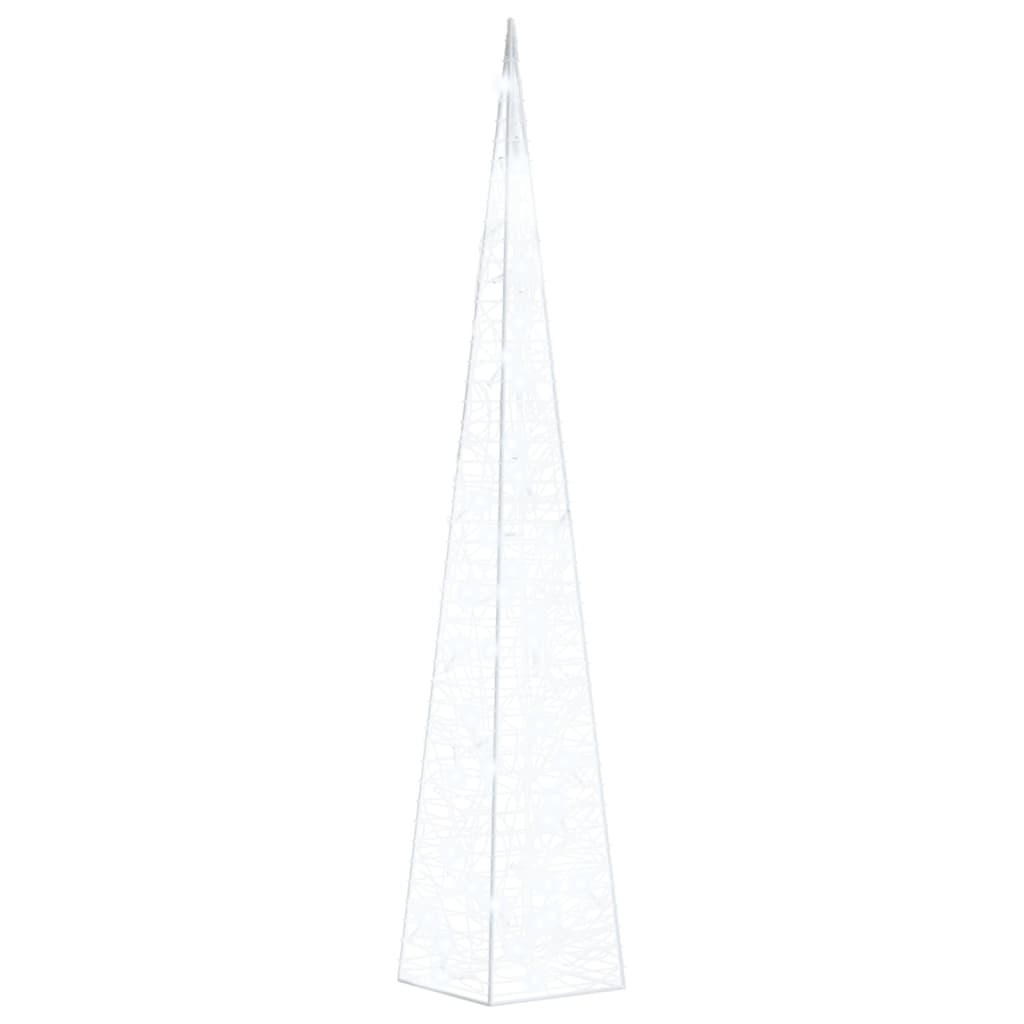 Vidaxl Light Cone Dekorativ ført 90 cm akrylkold hvid