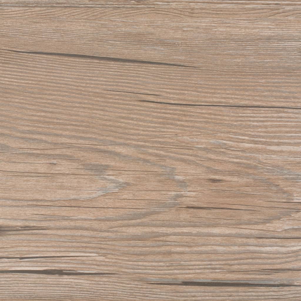 Vidaxl Floorboards Selvlavt 5,21 m² 2 mm PVC Brown Oak
