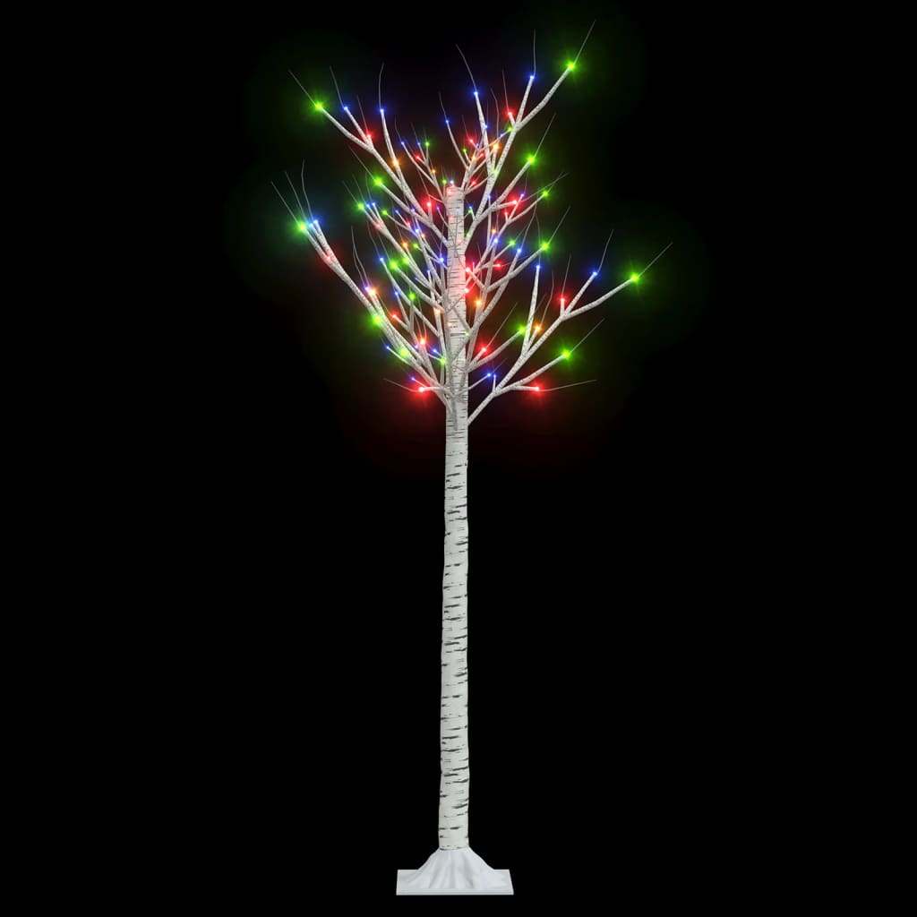 Vidaxl Christmas Tree Willow 140 Multi -farvede lysdioder inde og uden for 1,5 m