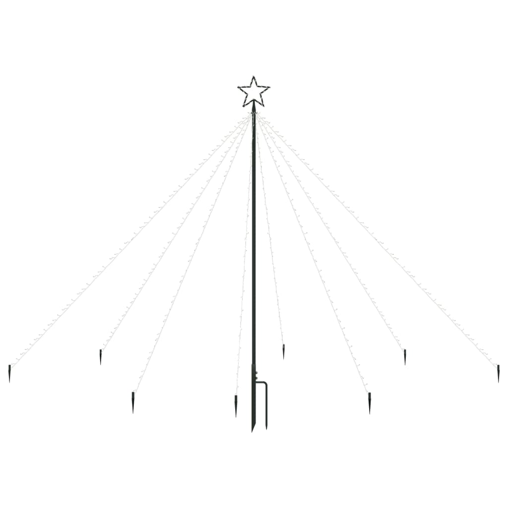 Vidaxl juletræbelysning 400 LED'er inde i 2,5 m multi -farvet