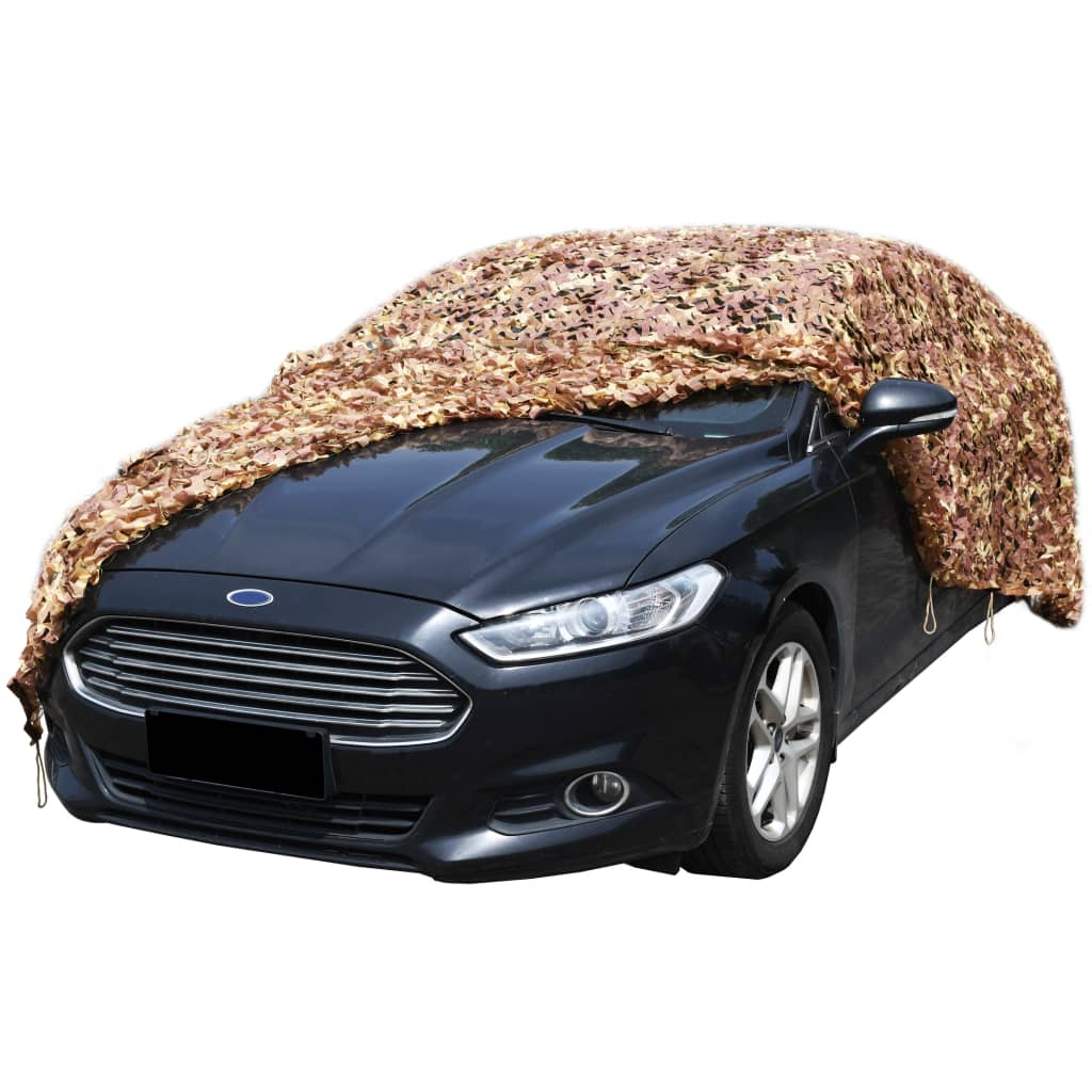 Vidaxl camouflagenet med opbevaringspose 2x3 m beige