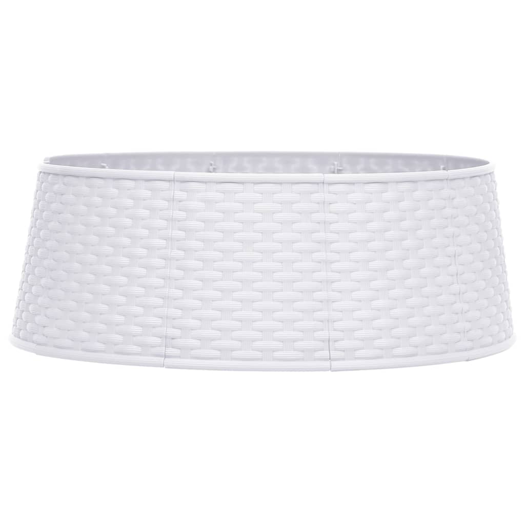 Vidaxl juletræskørt Ø65x19,5 cm hvid