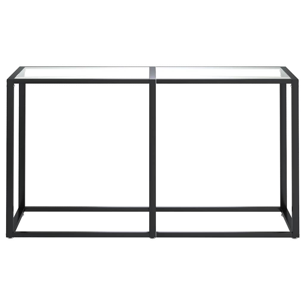 Vidaxl wandtafel 140x35x75,5 cm gehard glas transparant