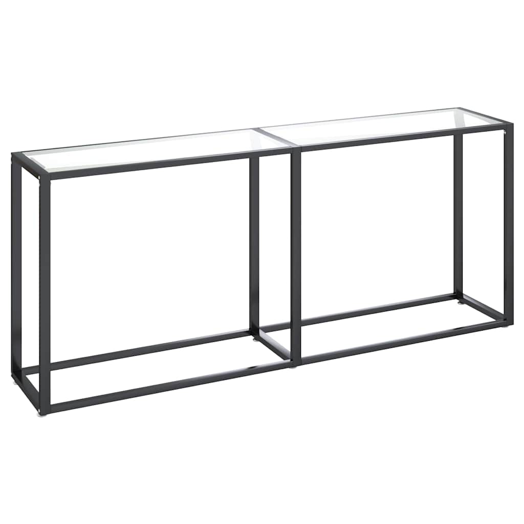 Vidaxl wandtafel 180x35x75,5 cm gehard glas transparant