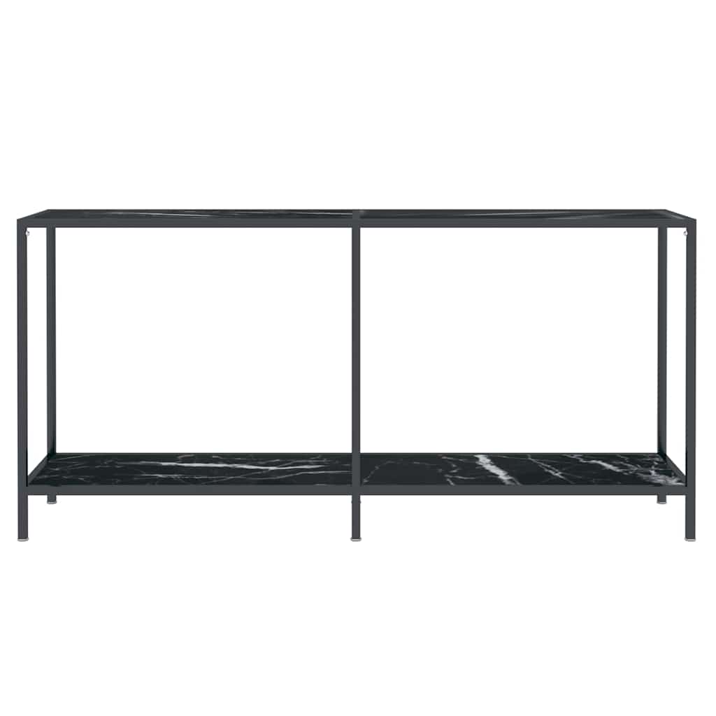 Vidaxl wandtafel 160x35x75,5 cm gehard glas zwart