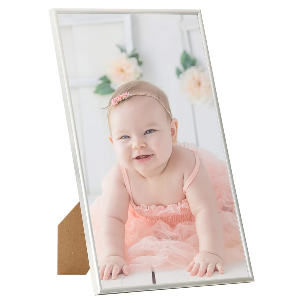 Vidaxl fotorammer 5 stk til tabel 10x15cm MDF sølvfarvet