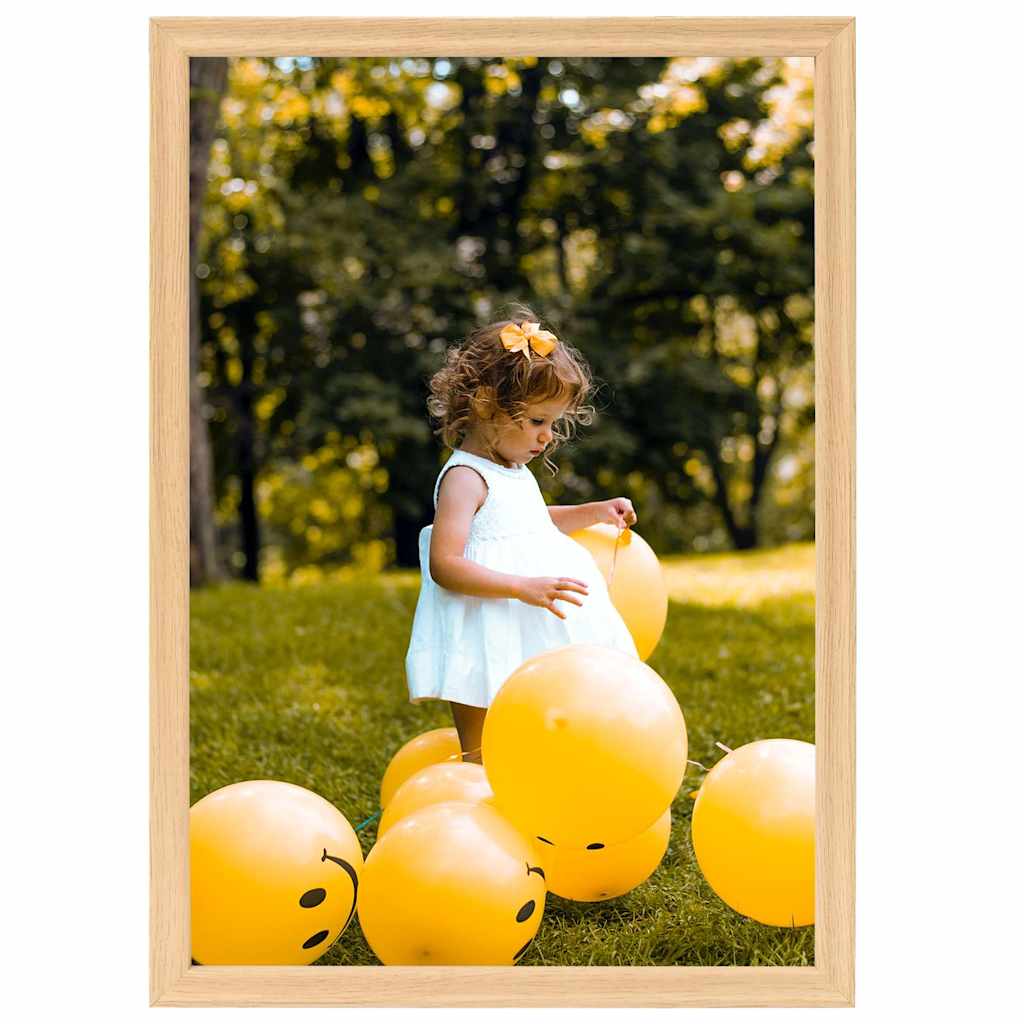 Vidaxl fotorammer 5 m til væg eller tabel 70x90 cm lys eg -farvet