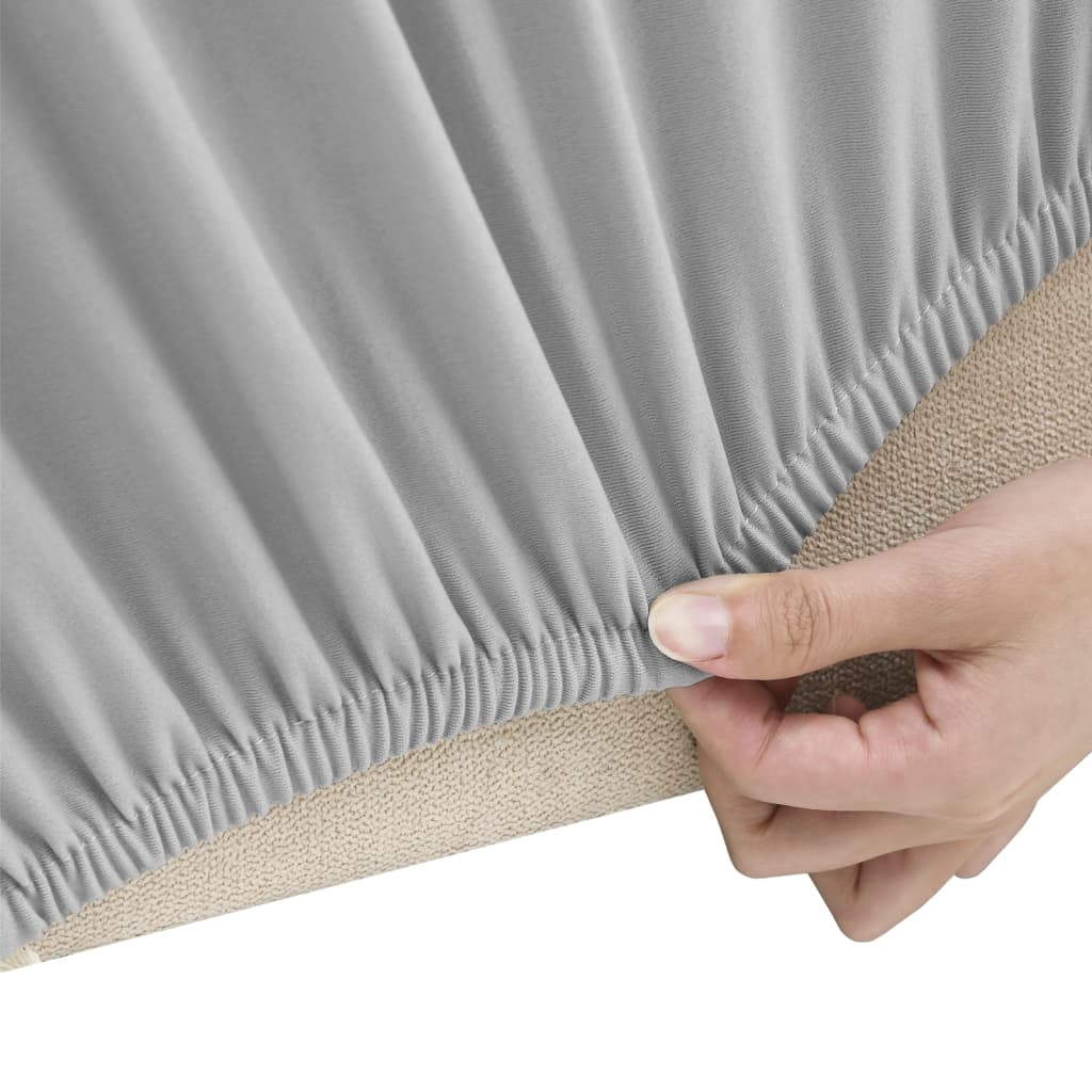 Vidaxl Stretch Furniture Cover til Bank Gray Polyester Jersey