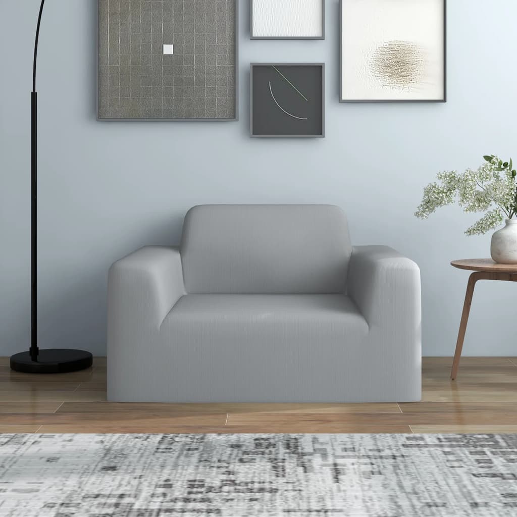 Vidaxl Stretch Furniture Cover til Bank Gray Polyester Jersey