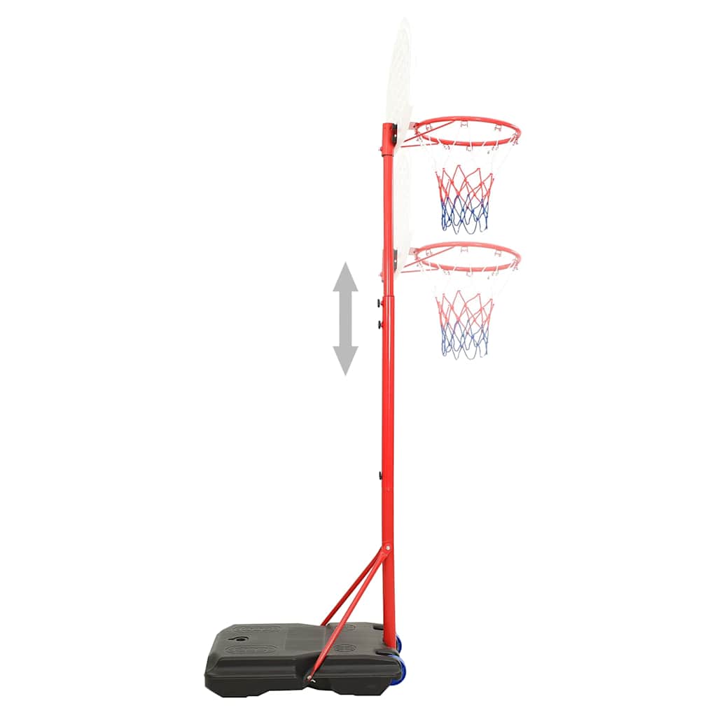 Vidaxl basketball sæt bærbar justerbar 200-236 cm