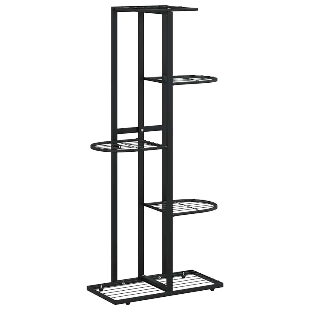 Vidaxl Flower Standard med 5 lag 43x22x98 cm metal sort