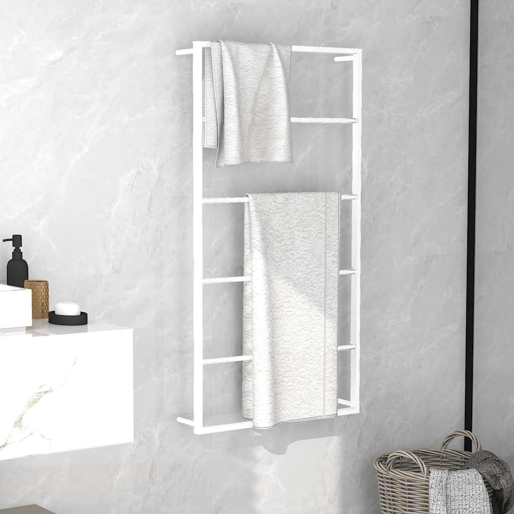 Vidaxx håndklædeholder hvid 60x10x116 cm stål