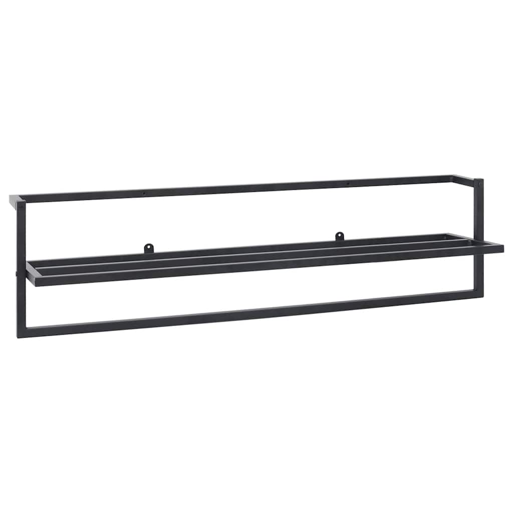Vidaxl håndklædeholder 95x25x22 cm Iron Black