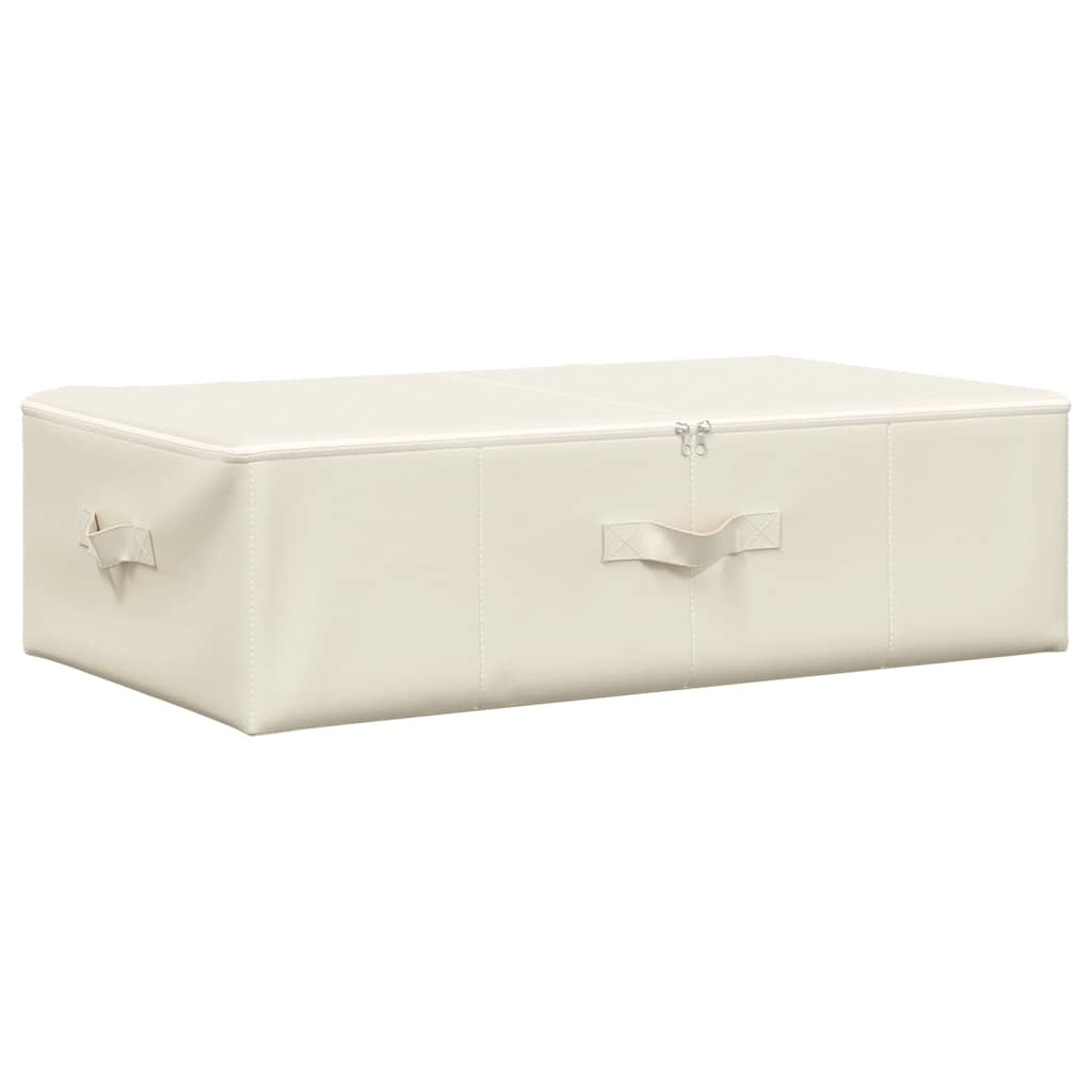 Vidaxl Storage Box 70x40x18 cm stofcreme -farvet