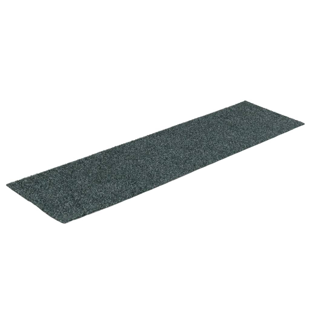 Vidaxl Stair Mats Self -fast 15 stykker 76x20 cm grøn rektangulær
