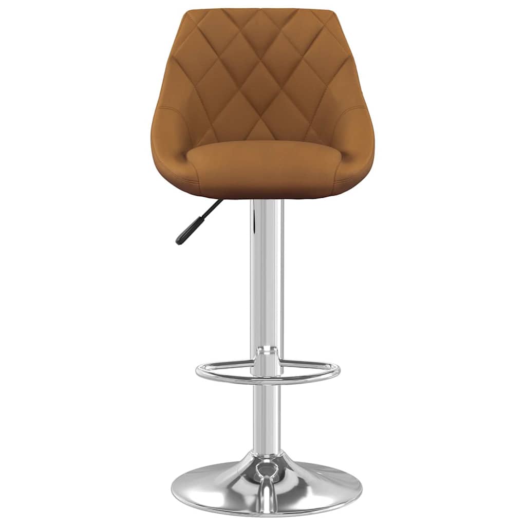 Vidaxl barkruk fluweel bruin