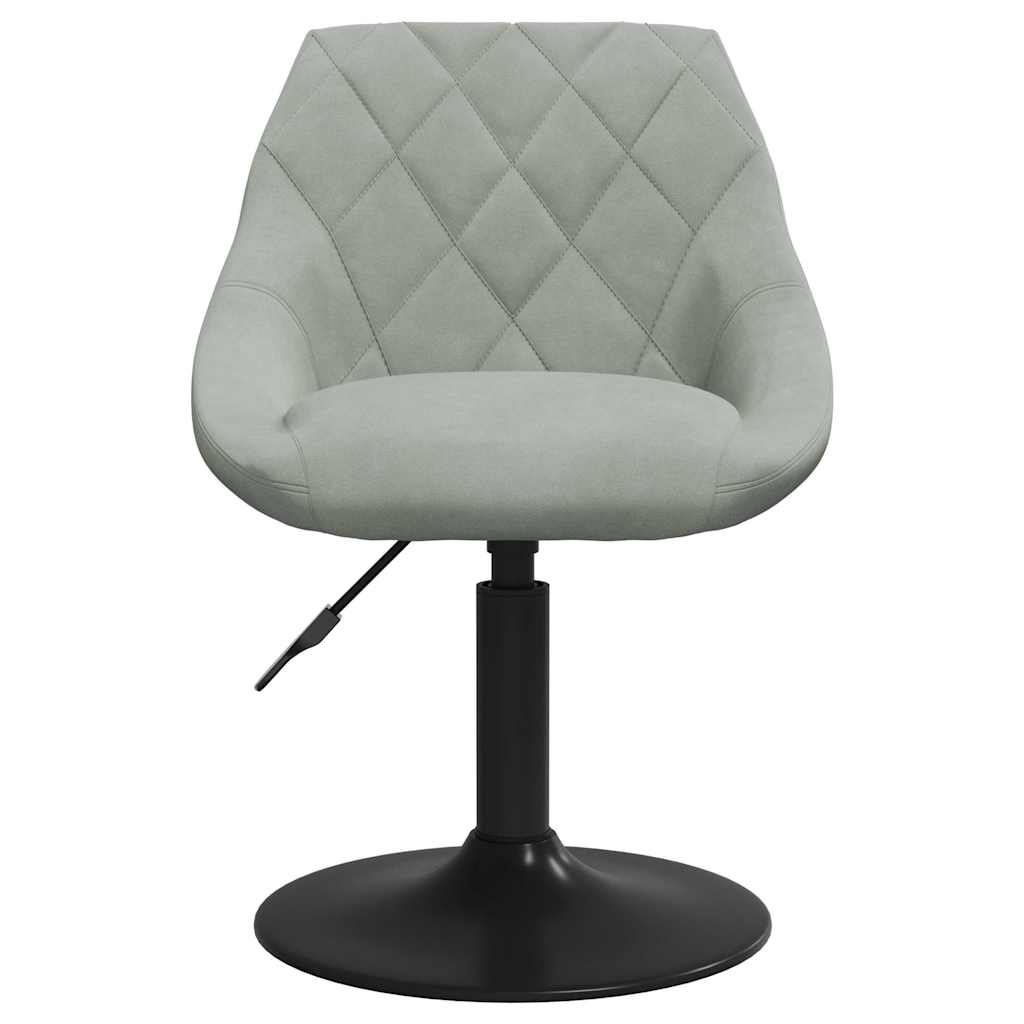 Vidaxl barkruk fluweel lichtgrijs