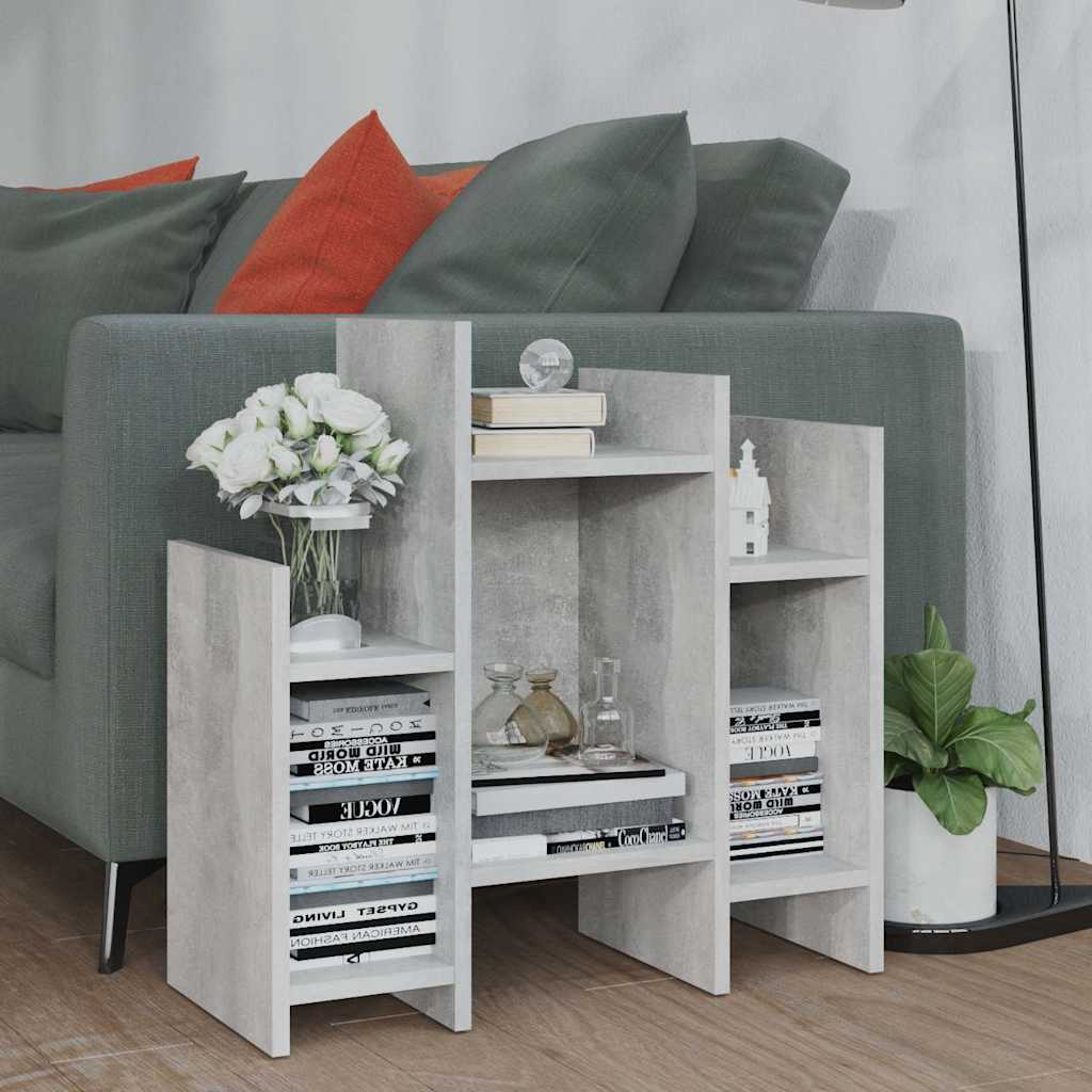 Vidaxl bijzetkast 60x26x60 cm bewerkt hout betongrijs
