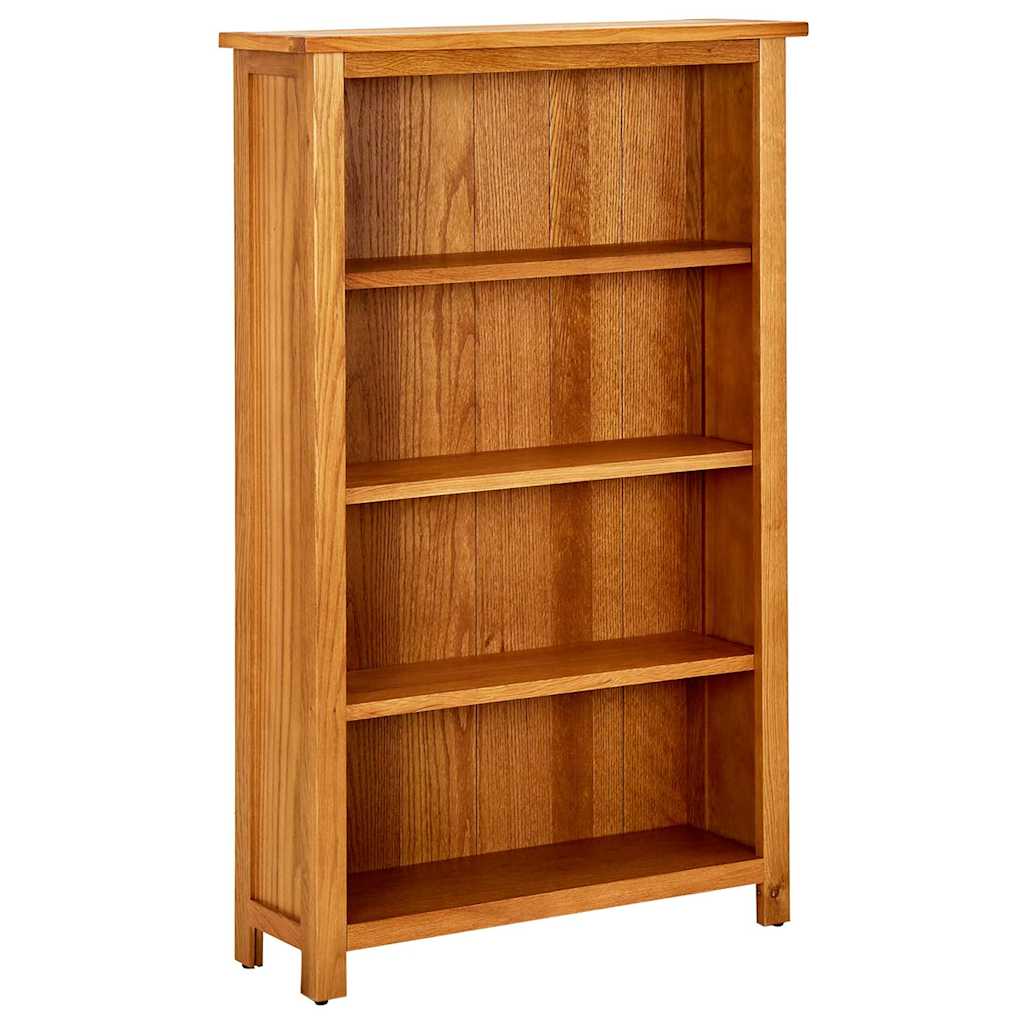 Vidaxl boekenkast met 4 schappen 70x22x110 cm massief eikenhout
