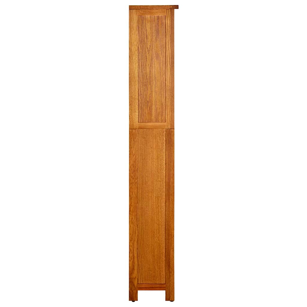 Vidaxl boekenkast met 5 schappen 45x22x140 cm massief eikenhout