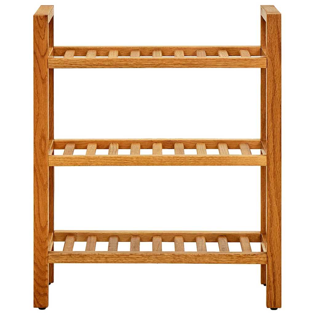 Vidaxl Shoe Rack med 3 hylder 50x27x60 cm solid eg