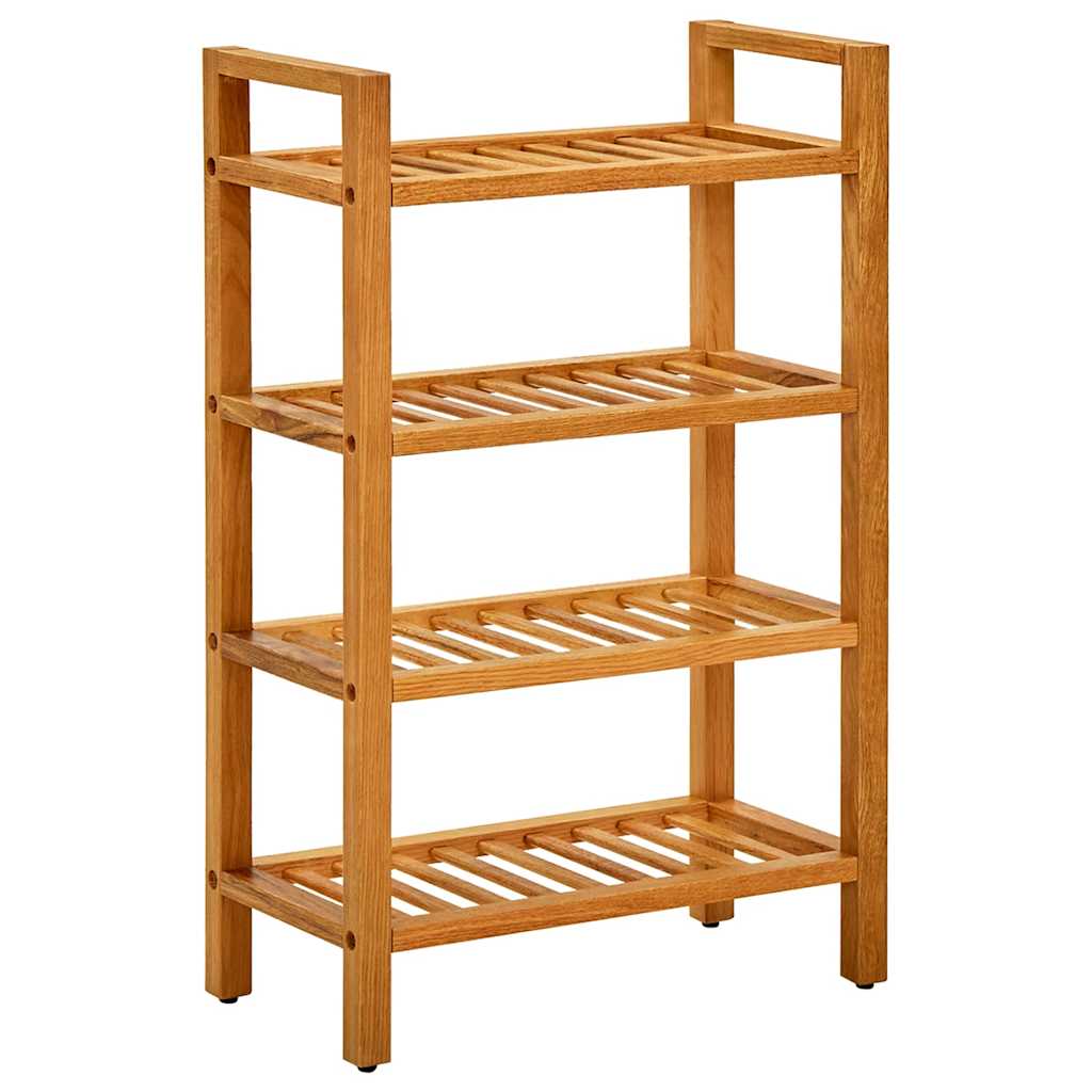 Vidaxl Shoe Rack med 4 hylder 50x27x80 cm solid eg