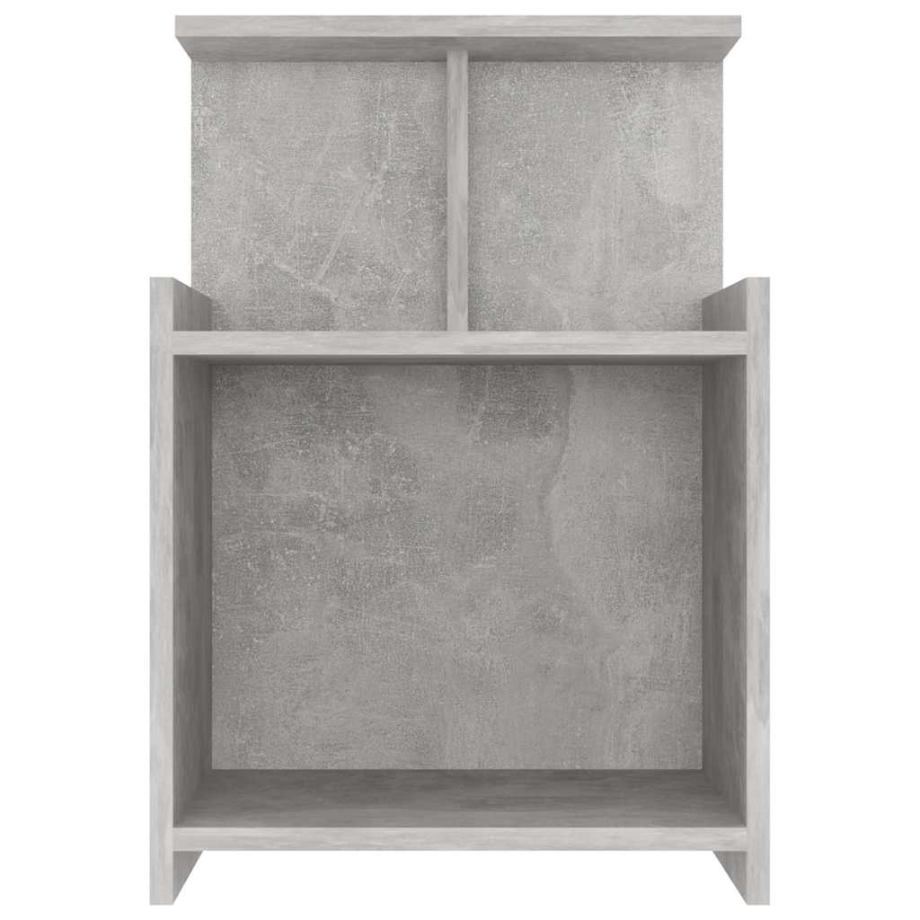 Vidaxl nachtkastje 40x35x60 cm bewerkt hout betongrijs