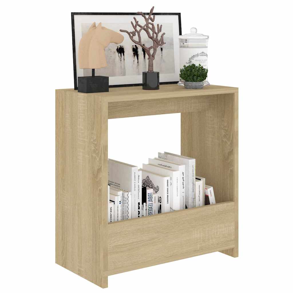 Vidaxl bijzettafel 50x26x50 cm bewerkt hout sonoma eikenkleurig