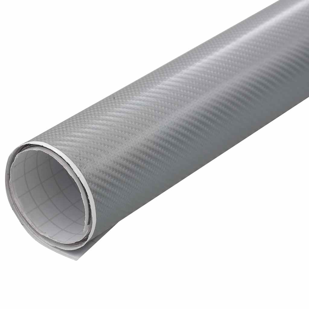 Vidaxx bilfolie 4d 100x150 cm sølvfarvet