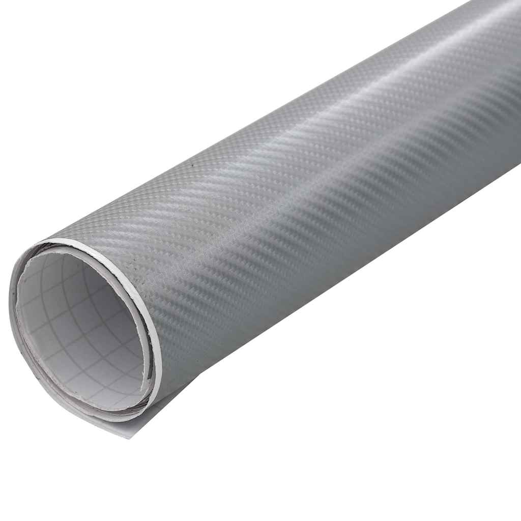 Vidaxx 2 stk bilfolie 4d 100x150 cm + 50x150 cm sølv