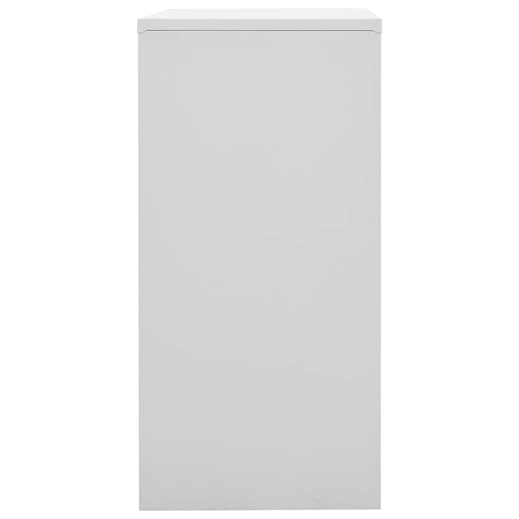 Vidaxl lockerkast 90x45x92,5 cm staal lichtgrijs en rood