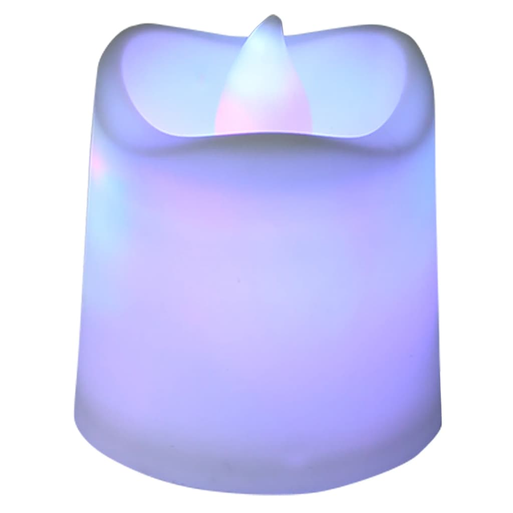 Vidaxl Tealights 12 st førte Flameless Electric Multi -Folored
