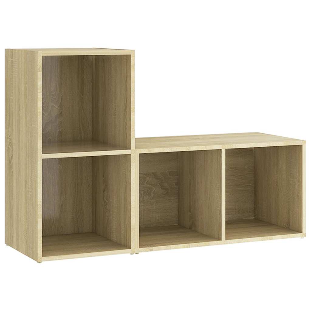 Vidaxl tv-meubelen 2 st 72x35x36,5 cm bewerkt hout sonoma eikenkleurig