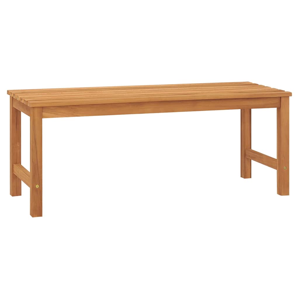 Vidaxl tuinbank 114 cm massief teakhout