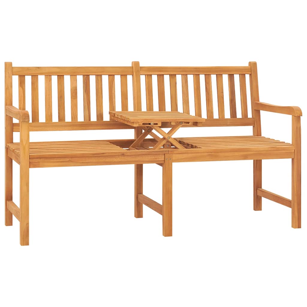 Vidaxl tuinbank met tafel 3-zits 150 cm massief teakhout