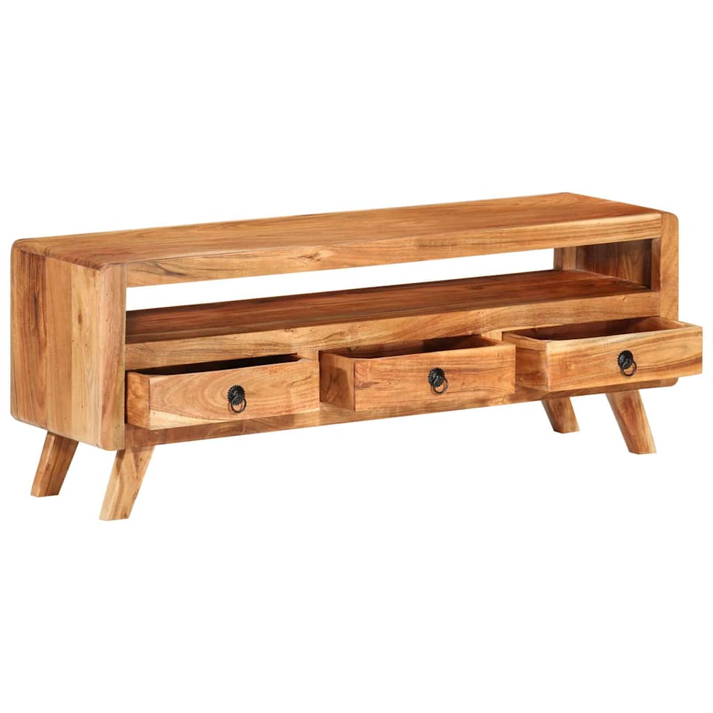 Vidaxl tv-meubel 110x30x40 cm massief acaciahout